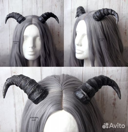 Рога на голову (невидимое крепление) для фотосесси