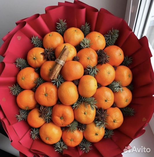 Новогодний съедобный букет