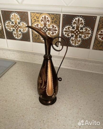 Сливочник медный, медная ваза