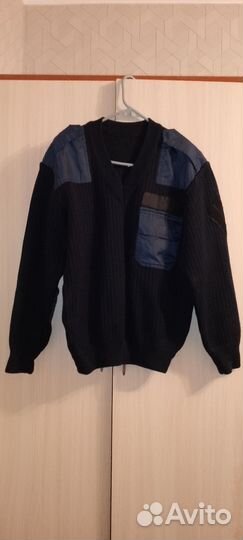 Свитер военный синий