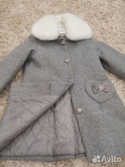 Пальто для девочки 140