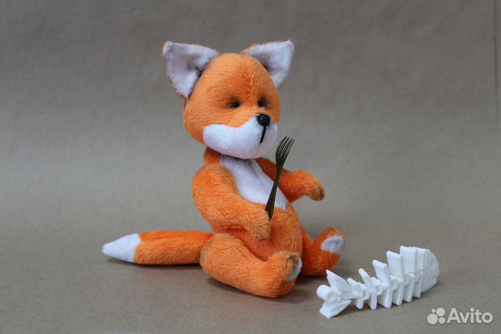 Игрушка ручной работы Рыжий Тедди Лисенок