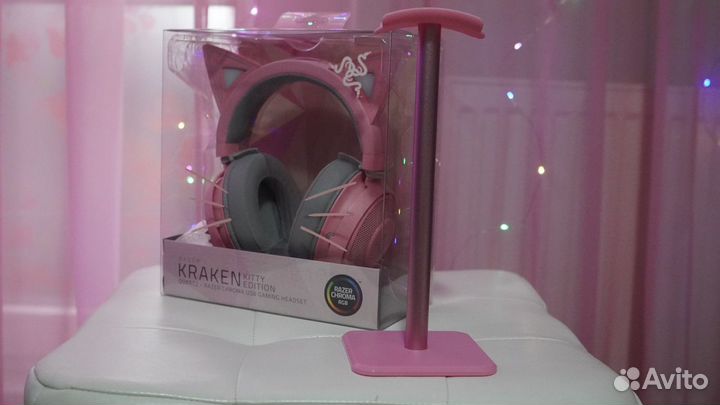 Новые наушники Razer Kraken kitty с подставкой