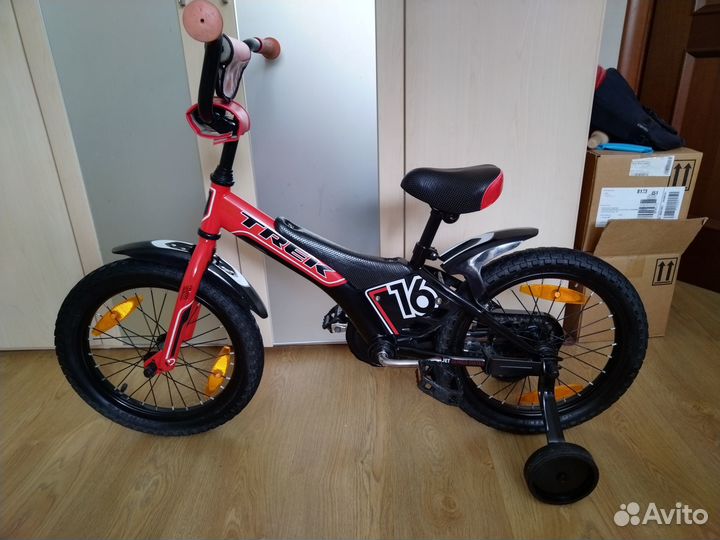 Велосипед фирменный trek колеса на16 от 5 до 7 лет