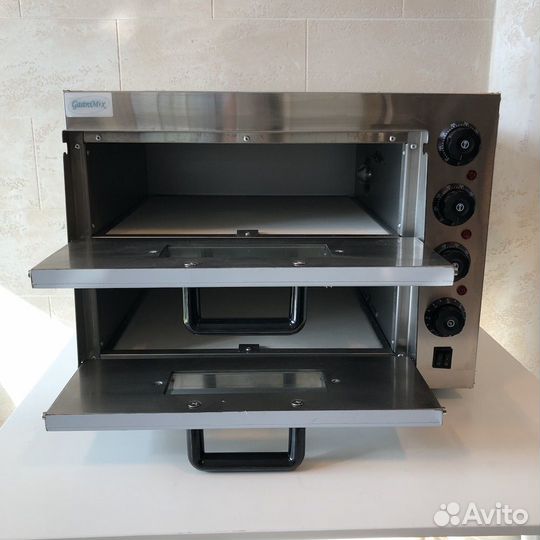 Печь для пиццы двухкамерная