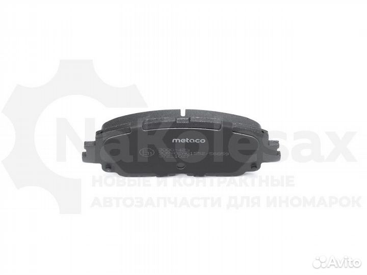 Колодки тормозные передние к-кт Metaco 3000-423