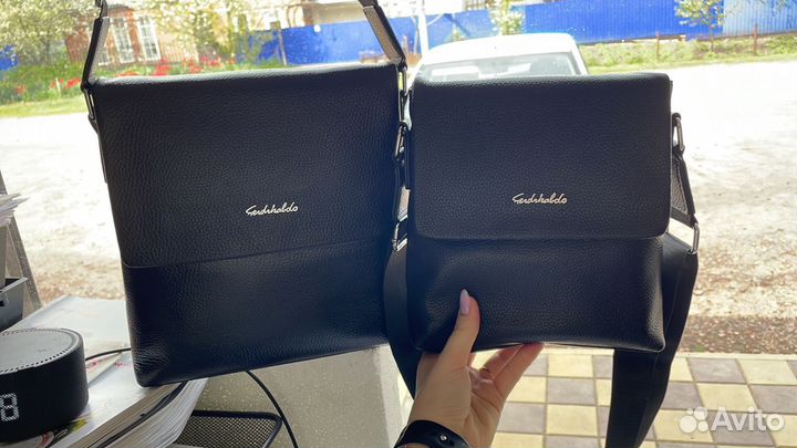 Кожанная мужская сумка