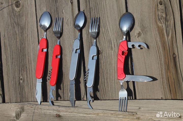 Ножи с вилкой,ложкой мультитул