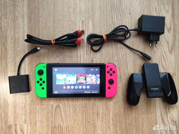 Прошита Nintendo Switch 1 рев., 96 gb + 10 игр