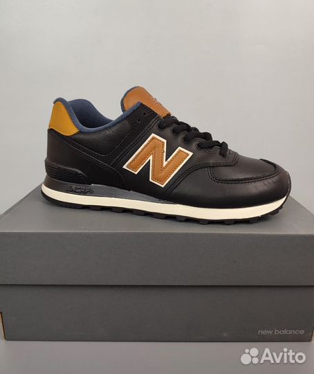 New balance 574 кожа 9us, 10us