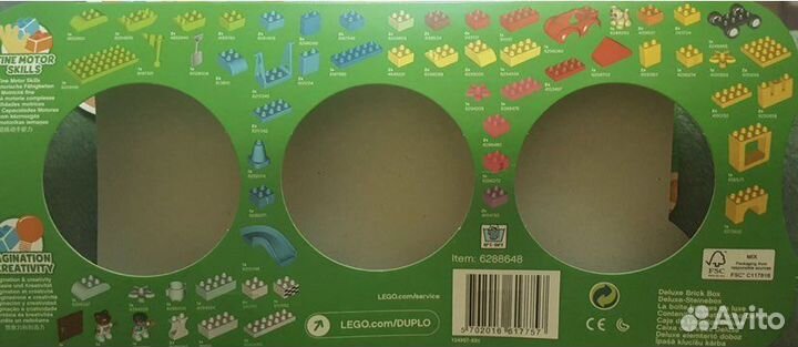 Лего дупло 10914. Большая коробка