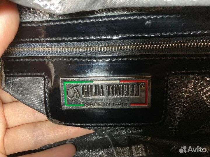 Сумка gilda tonelli кожа лак