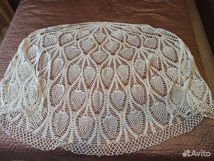 Пелерина шаль льняная ручная работа