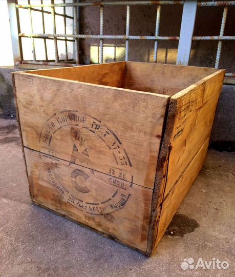 Ящик Масло Коровье несолёное 1969г