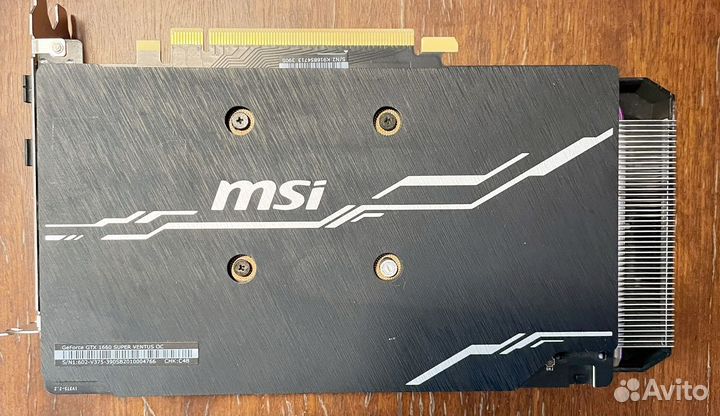 Видеокарта msi GeForce 1660 Super Ventus OC