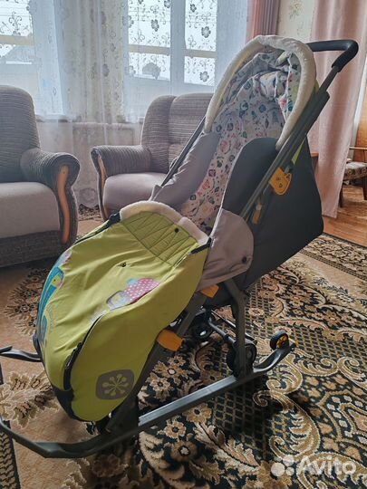 Детские санки коляска