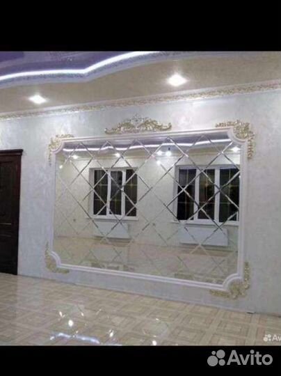 Зеркальное панно зеркало