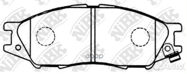 Комплект тормозных колодок* PN2435 NiBK