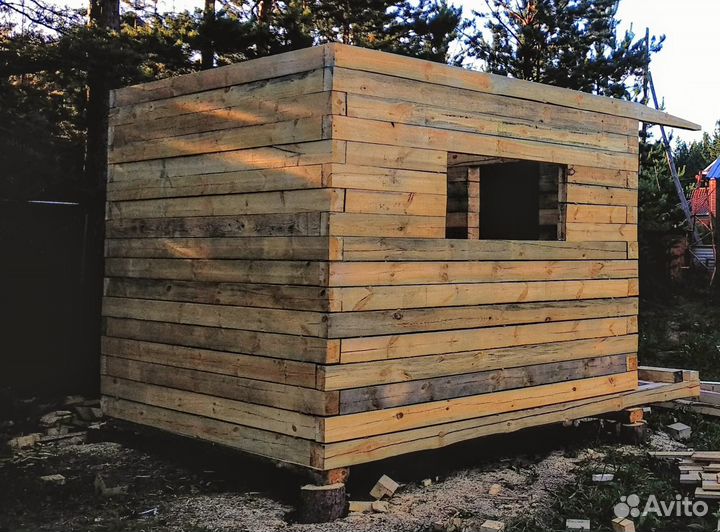 Домик из бруса 3/3 мини дом сруб