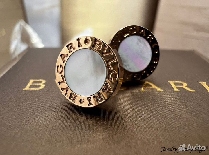 Серьги Bvlgari, Gold 750 пробы (пусеты)