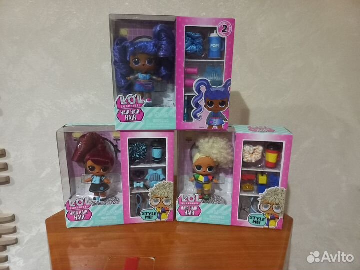 Кукла лол с длинными волосами