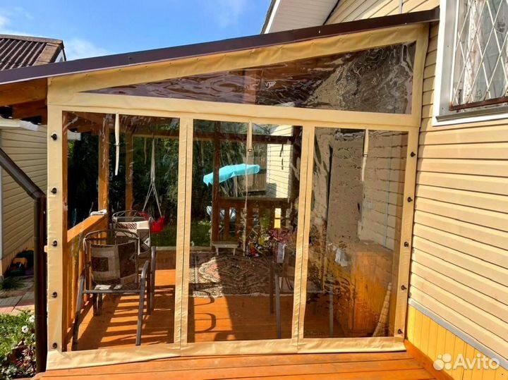 Мягкие окна для беседки