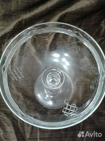 Ваза для фруктов хрусталь