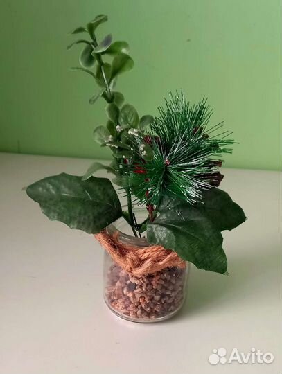 Флорариум новогодний поделки в садик школу