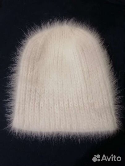 Варежки и шапки Бини из Ангоры(пух норки) ручная р