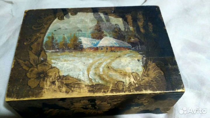 Винтажные шкатулки и салфетница