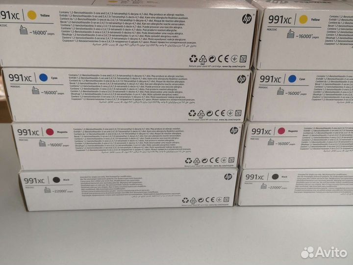 Картриджи hp 991xc