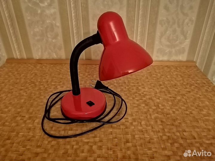 Светильник настольный красный E27 Max 60 W