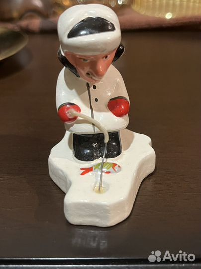 Тарелка,пепельницы СССР,Курильщик на льдине