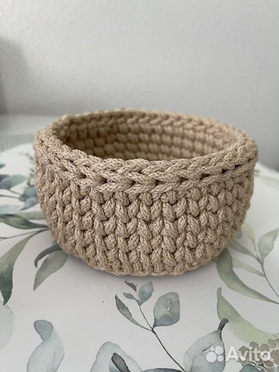 Вязанные корзины