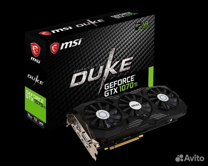 Видеокарта MSI GTX 1070 ti Duke