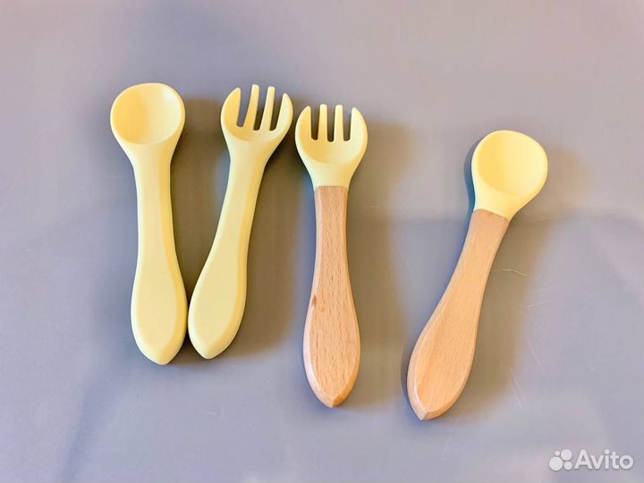 Набор для прикорма слюнявчик ложка вилка