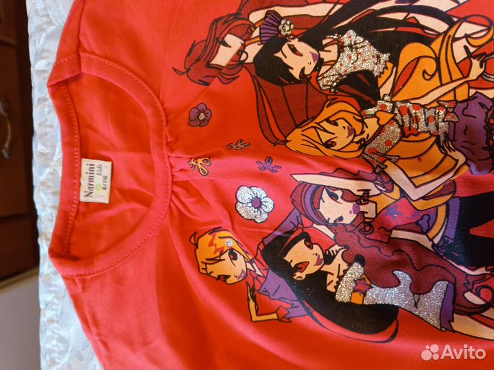 Кофта лонгслив для девочек 4-5лет Винкс