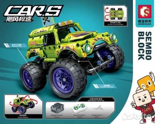 Конструктор Sembo, Джип на радиоуправлении, 539 дт