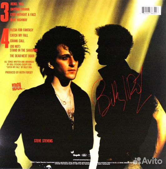Винил Billy Idol – Rebel Yell