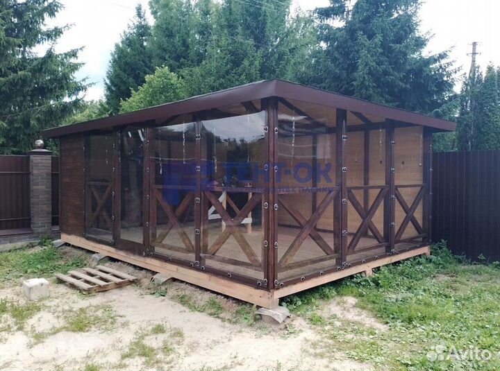 Мягкое стекло для беседок