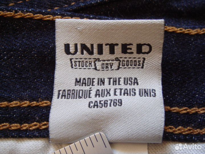 Джинсы United selvedge W31L34 Made in USA
