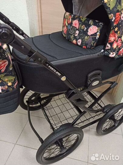 Эксклюзив коляска Adamex Porto Classic. Бархат