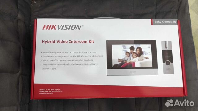 Гибридный домофон Hikvision DS-KIS302-P пер на моб