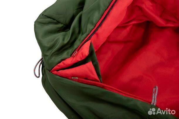 Мешок спальный Pak 600 green-red, 23246