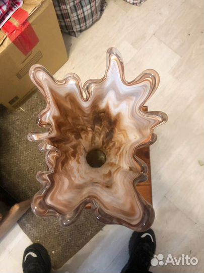 Ваза «коралл-сосулька» стекло