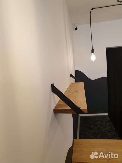 Полка деревянная в стиле лофт