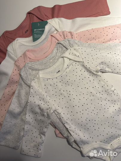 Боди для девочки hm набор 56