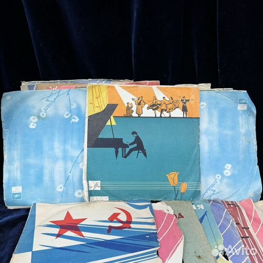 Грампластинки пластинки патефонные 20 шт СССР сзр