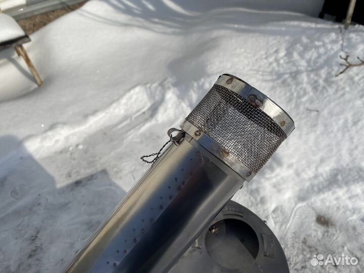 Печь титановая складная для палатки бочонок