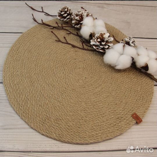 Салфетки, плейсматы из джута